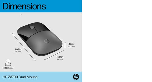 HP Z3700 Dual Silver Mouse HP Z3700 Dual Silver Mouse
